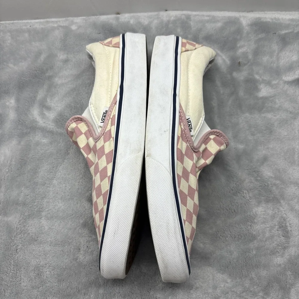Vans Checkerboard Slip-On Classic Sneakers  Dusty Pink Men 8 Women 9.5 See Pics